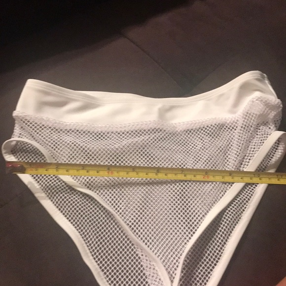 Brand new high waisted net bikini swimwear set 3pc - Picture 4 of 8